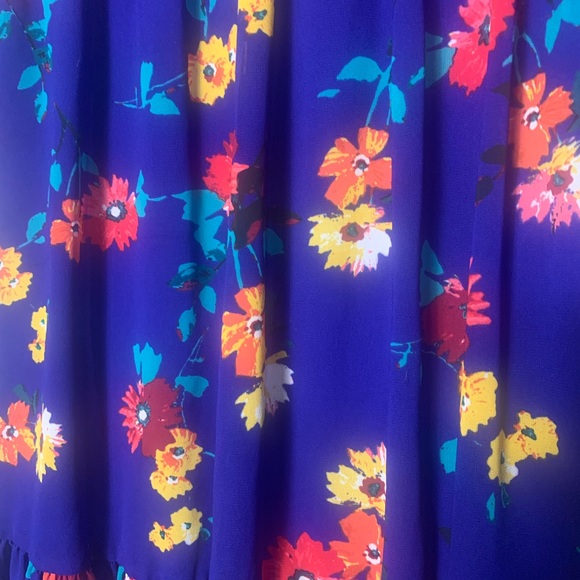 Calvin Klein Blue floral shift dress - Picture 4 of 6